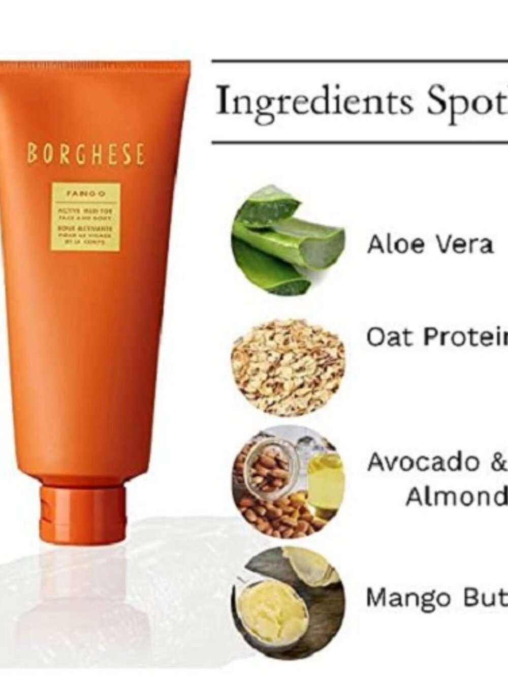 NEW Borghese Roma Fango Active Mud for Face and Body, 7 oz/198 g